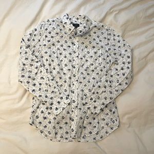 ✨SOLD✨Club Monaco Men’s Medium Slim Fit Floral Button Up
